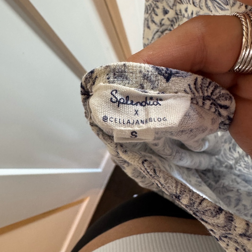 Splendid x Cella Jane Printed Smock Waist Romper - Picture 10 of 11